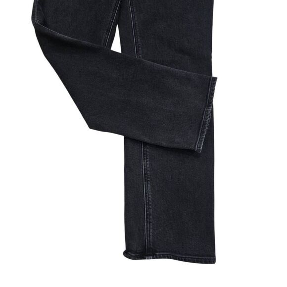 Denim Forum The Arlo High Rise Straight Jeans Womens 27 Black Button Fly Classic - Picture 2 of 6